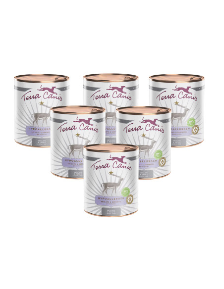 Terra Canis Hypoallergenic - Antylopa z ziemniakami 6x800g