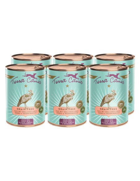 Terra Canis - Indyk z selerem, dynią i rukwią 6x400g