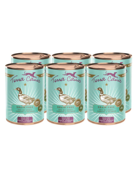 Terra Canis - Kaczka z dynią, truskawką 6x400g