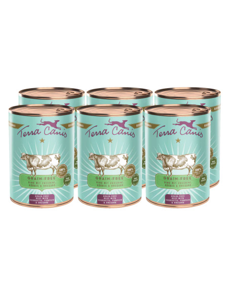Terra Canis - Wołowina z cukinią, dynią 6x400g