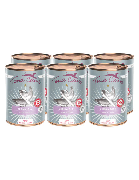 Terra Canis Derma Diet - Kurczak z łososiem 6x400g