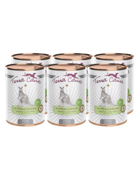 Terra Canis Hypoallergenic - Kangur pasternak 6x400g