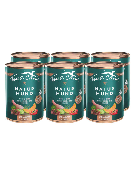 Terra Canis Naturhund - Indyk z kaczką 6x400g