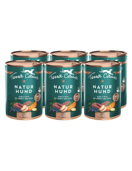 Terra Canis Naturhund - Wołowina z dziczyzną 6x400g
