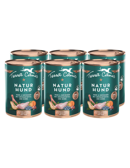 Terra Canis Naturhund - Kurczak z królikiem 6x400g
