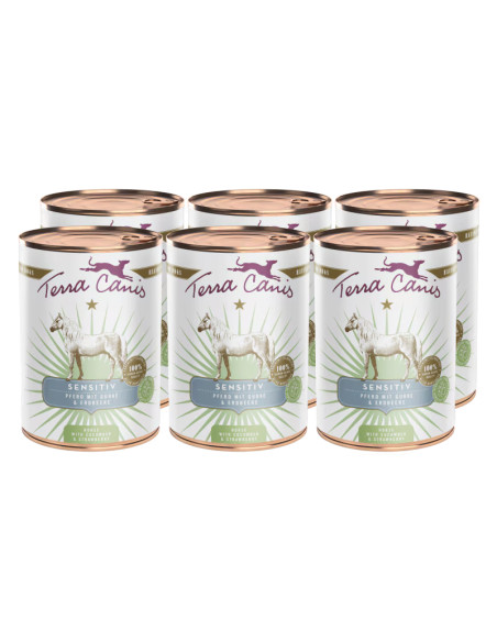 Terra Canis Sensitive - Konina z ogórkiem 6x400g
