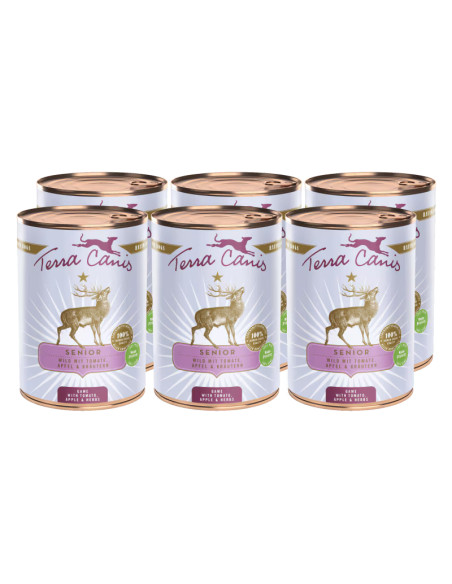 Terra Canis Senior - Dziczyzna z pomidorem  6x400g