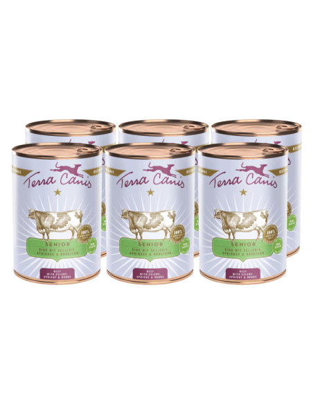 Terra Canis Senior - Wołowina z selerem 6x400g