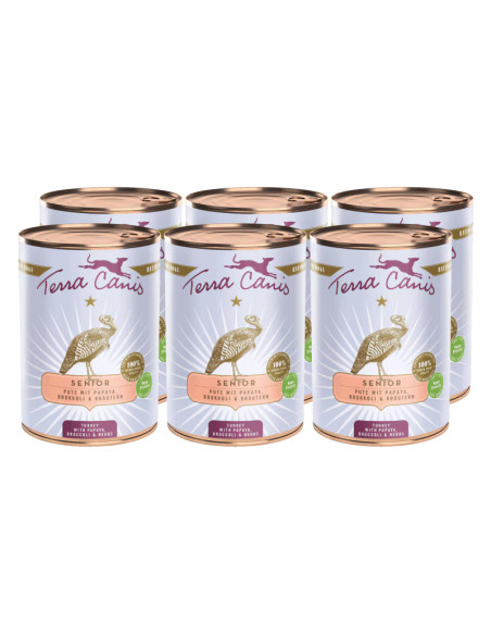 Terra Canis Senior - Indyk z papają 6x400g