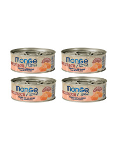 CZTEROPAK Monge Natural - Tuńczyk z kurczakiem i łosoś 4x80g